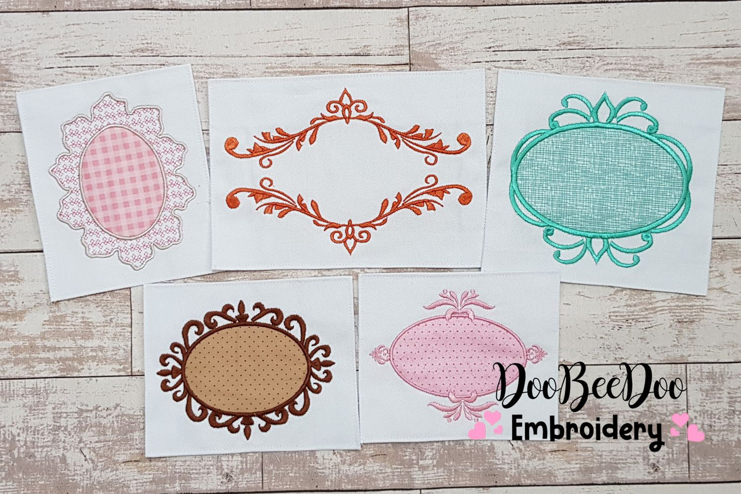 Set of 50 amazing Frames - Applique & Fill Stitch - Many Sizes
