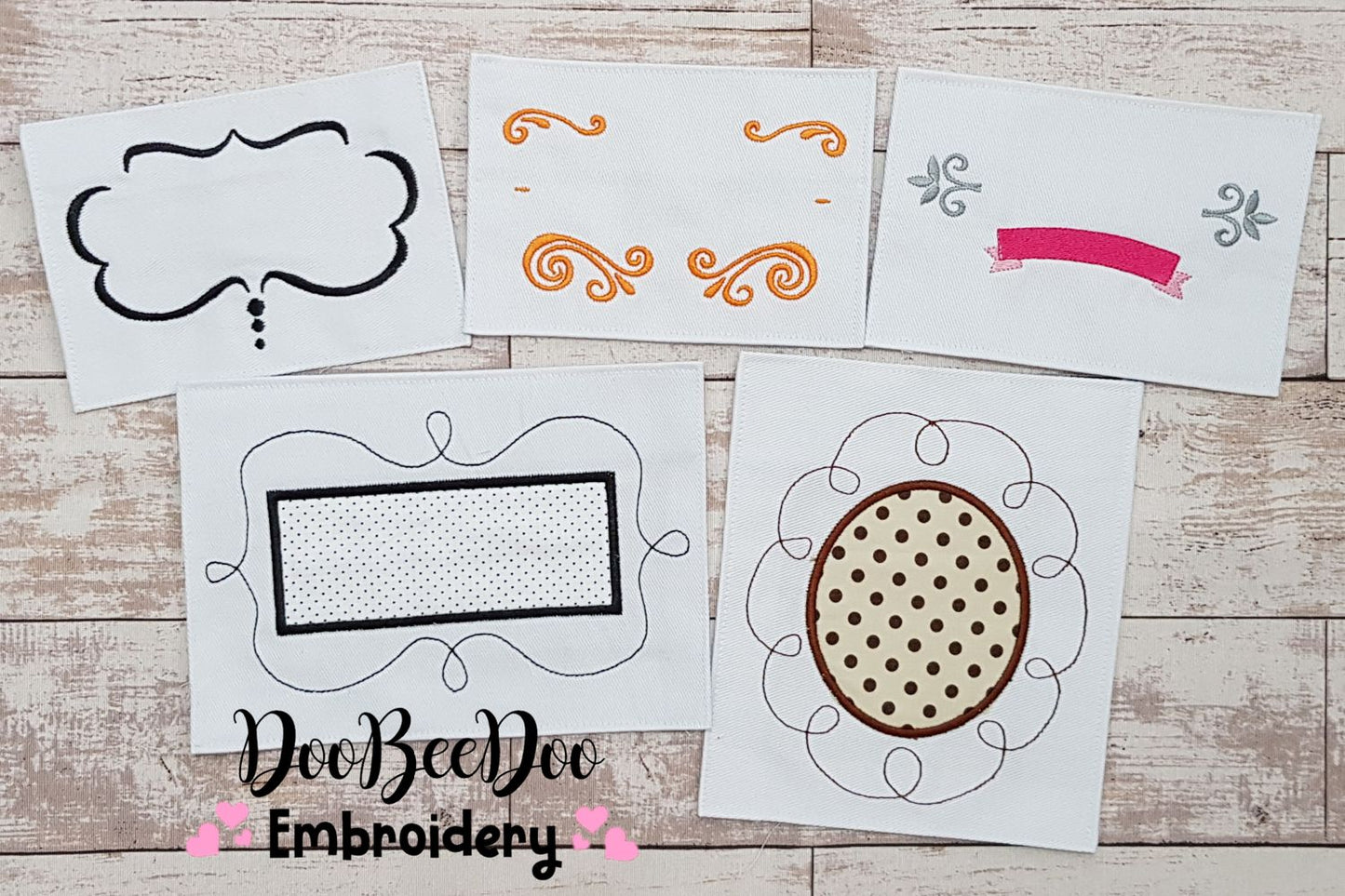 Set of 50 amazing Frames - Applique & Fill Stitch - Many Sizes