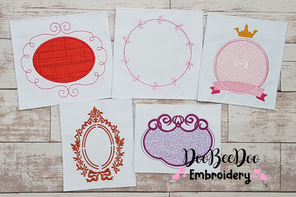 Set of 50 amazing Frames - Applique & Fill Stitch - Many Sizes