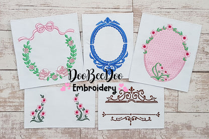 Set of 50 amazing Frames - Applique & Fill Stitch - Many Sizes
