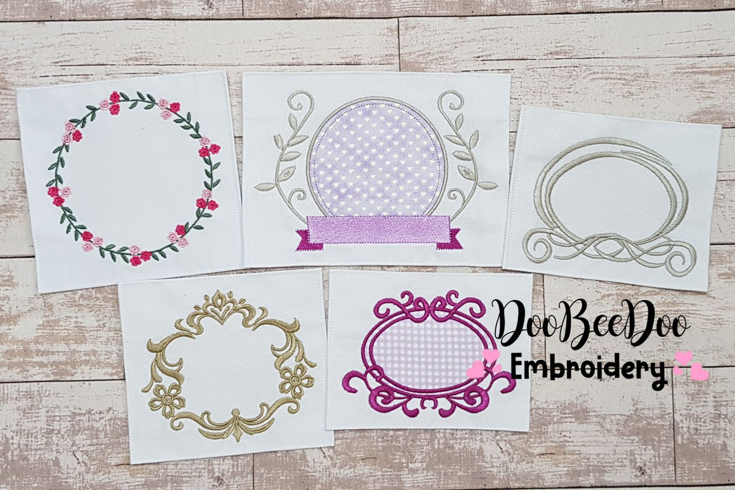 Set of 50 amazing Frames - Applique & Fill Stitch - Many Sizes
