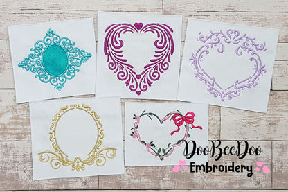 Set of 50 amazing Frames - Applique & Fill Stitch - Many Sizes