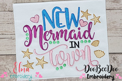 New Mermaid in Town - Fill Stitch Embroidery