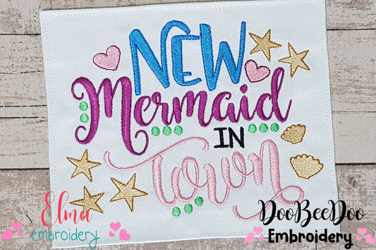 New Mermaid in Town - Fill Stitch Embroidery