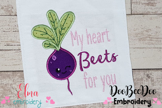 My Heart Beets for You - Applique