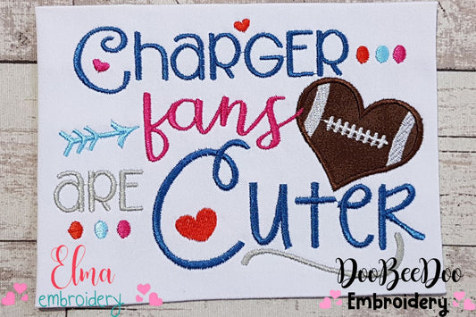 Charger Fans Are Cuter - Applique