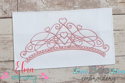 Princess Tiara - Fill Stitch