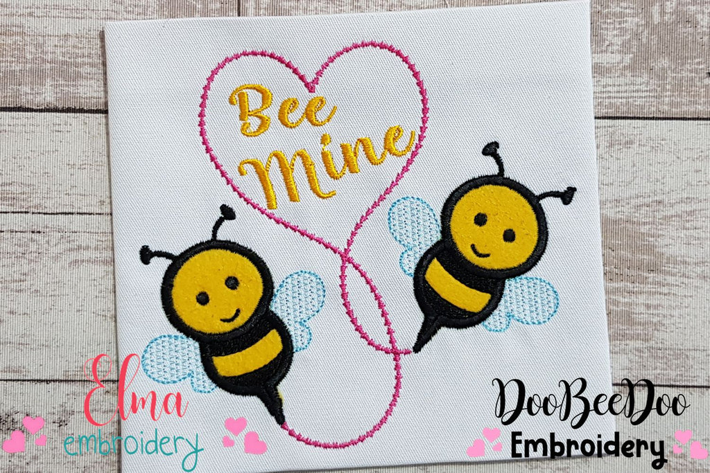 Bee Mine Bumble Bee - Applique