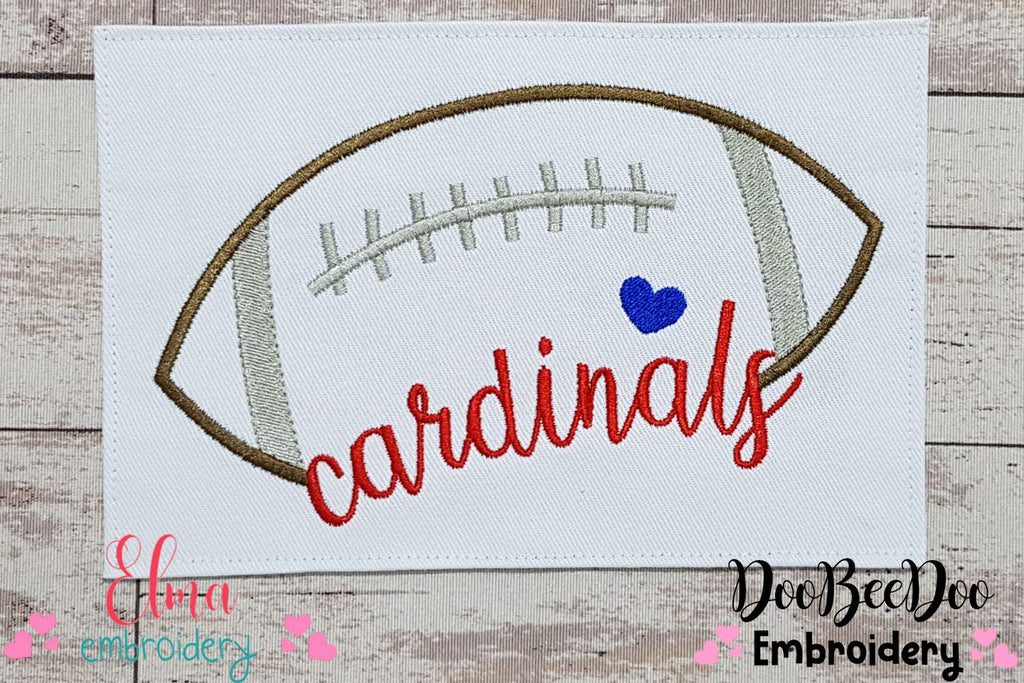 Football Cardinals Ball - Fill Stitch