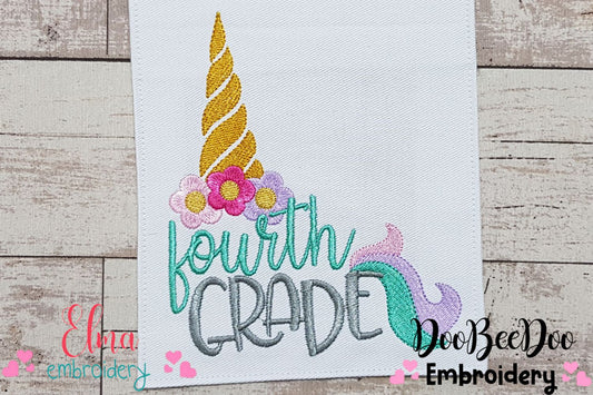 Fourth Grade Unicorn - Fill Stitch