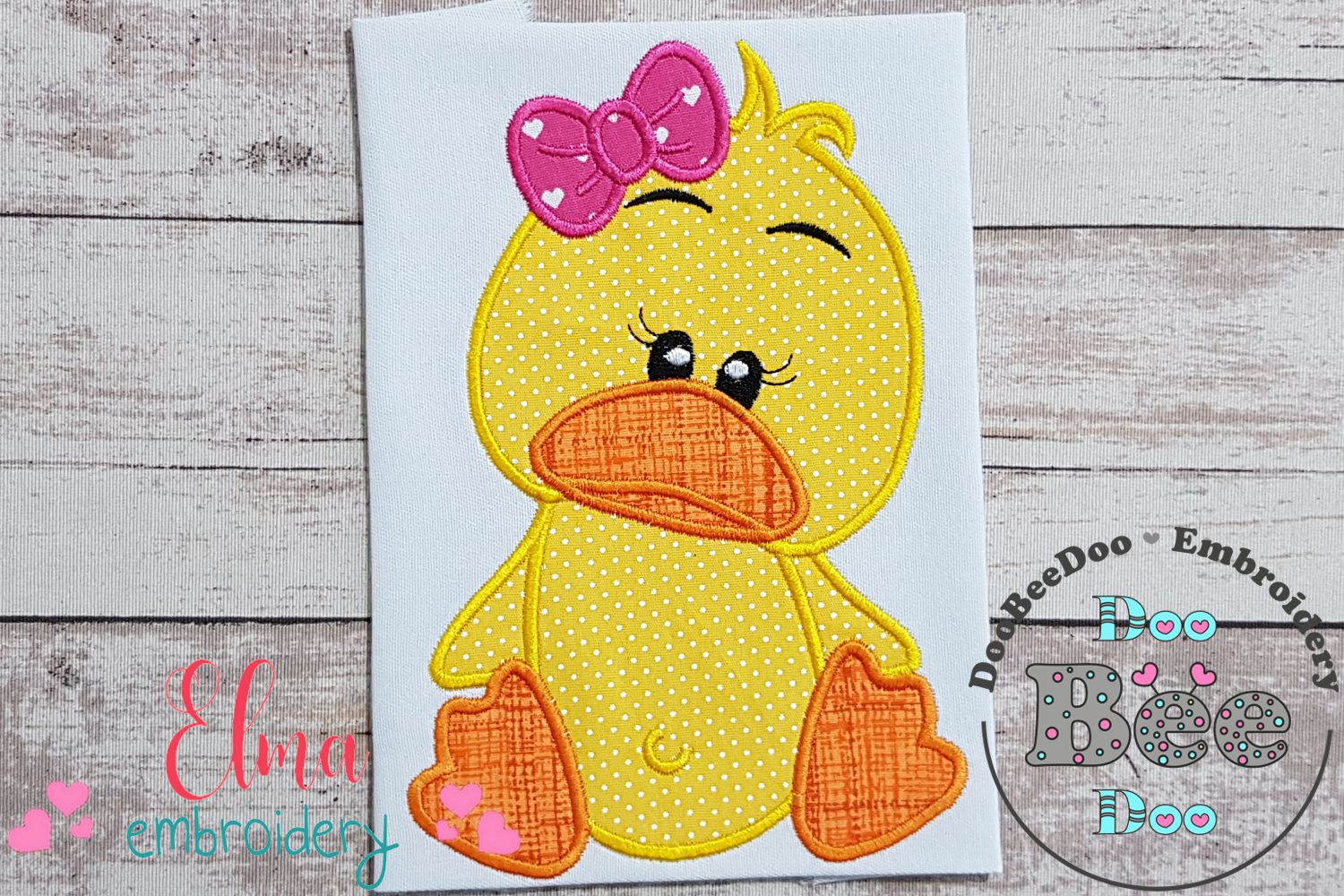 Applique Rubber Ducky Machine Embroidery Design Splashing Baby Boy