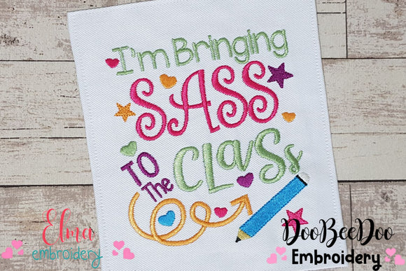 I'm bringing Sass to the Class - Fill Stitch Embroidery