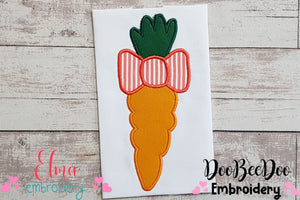 Easter Carrot with Bow - Applique