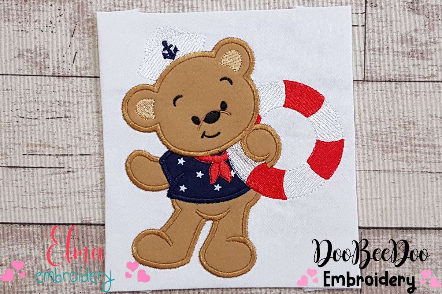 Sailor Teddy Bear - Applique