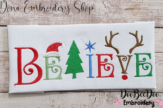 Believe - Fill Stitch