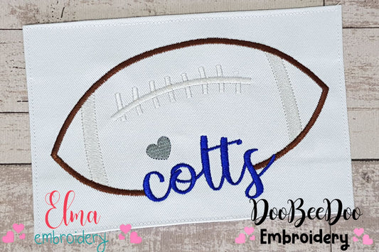 Football Colts Ball - Fill Stitch