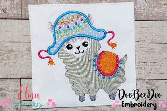 Cute Mexican Llama - Applique