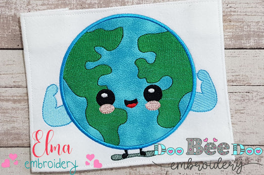 Happy and Strong Planet Earth - Applique