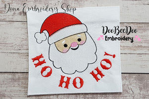 Santa Claus Ho Ho Ho - Fill Stitch