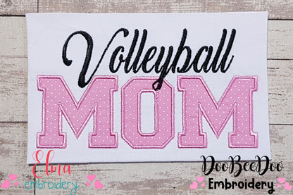Basic Volleyball Mom - Applique