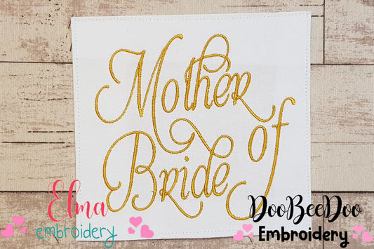 Mother of Bride - Fill Stitch