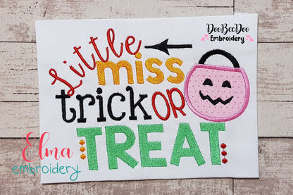 Little Miss Trick or Treat - Applique