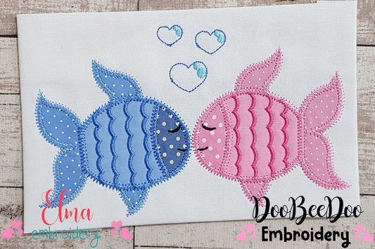 Two Little Fishes - Zig Zag Applique