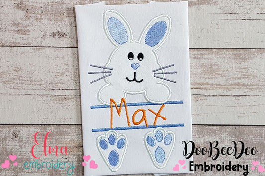 Split Bunny Boy - Applique - Machine Embroidery Design