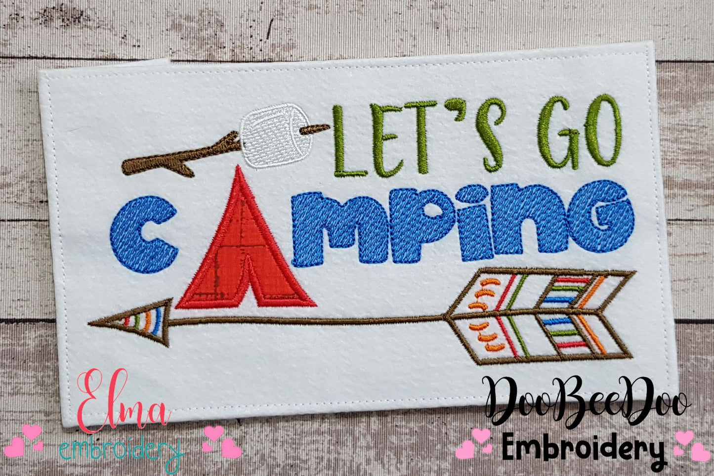 Let's Go Camping - Applique