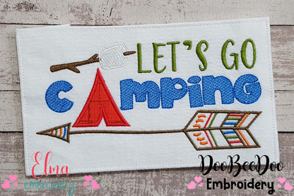 Let's Go Camping - Applique