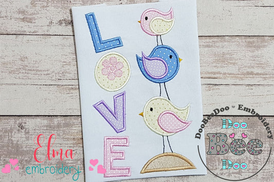 Love Birds - Applique
