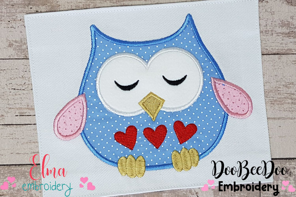 Valentine's Owl - Applique