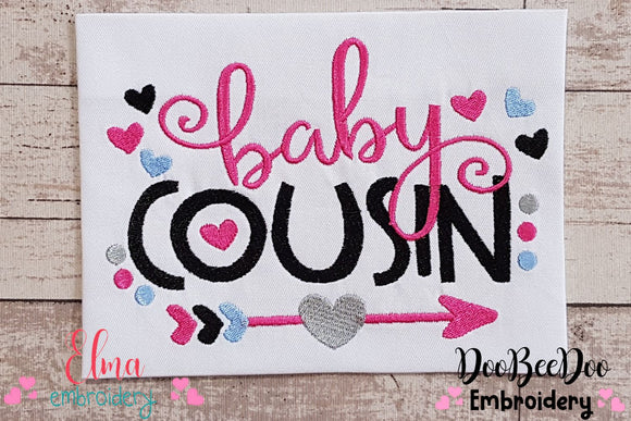 Baby Cousin Arrow and Hearts - Fill Stitch