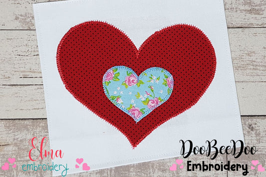 Hearts - Zig Zag Applique