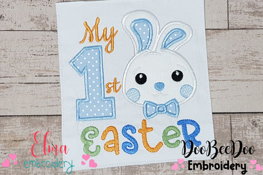 My 1st Easter Bunny Boy - Applique - Machine Embroidery Design
