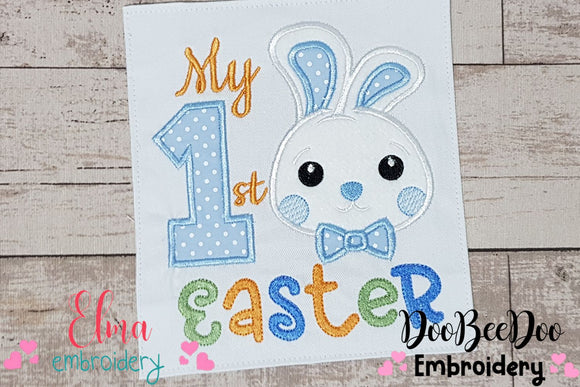 My 1st Easter Bunny Boy - Applique - Machine Embroidery Design