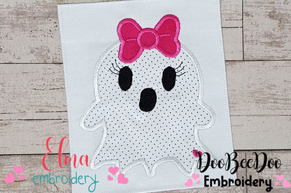 Ghost Girl - Applique - Machine Embroidery Design