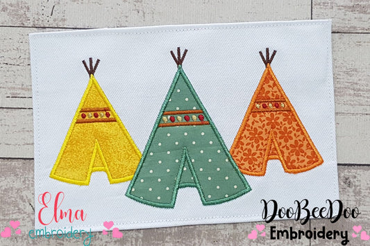 Tee Pee Trio - Applique
