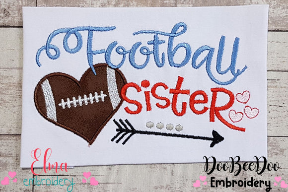 Football Sister - Applique
