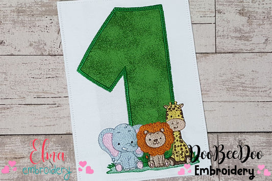 Safari 1st Birthday - Applique