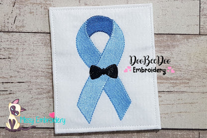 BlueNovember Ribbon with Tie - Fill Stitch