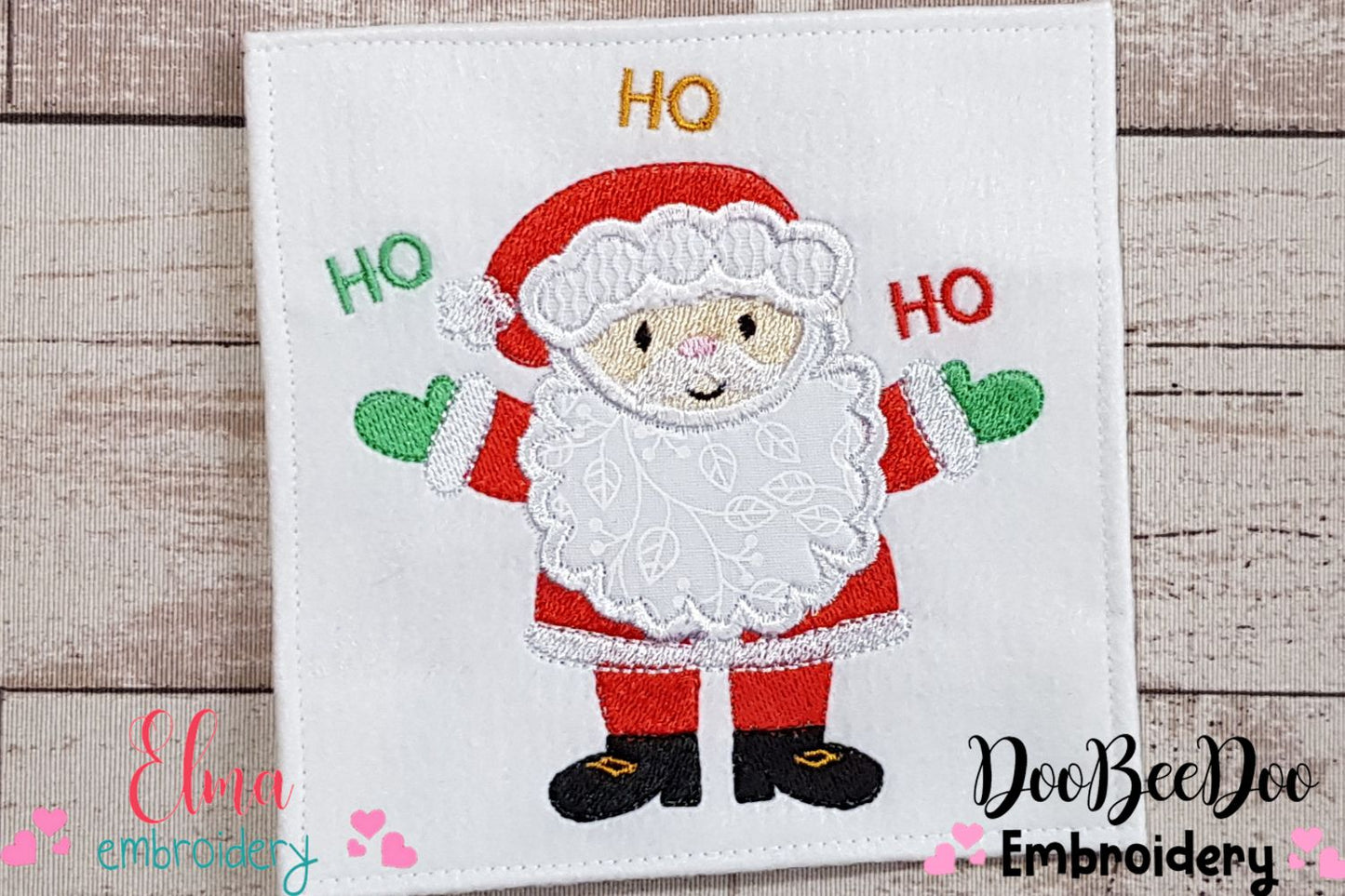 Santa Claus Ho Ho Ho - Applique