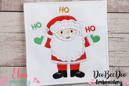 Santa Claus Ho Ho Ho - Applique