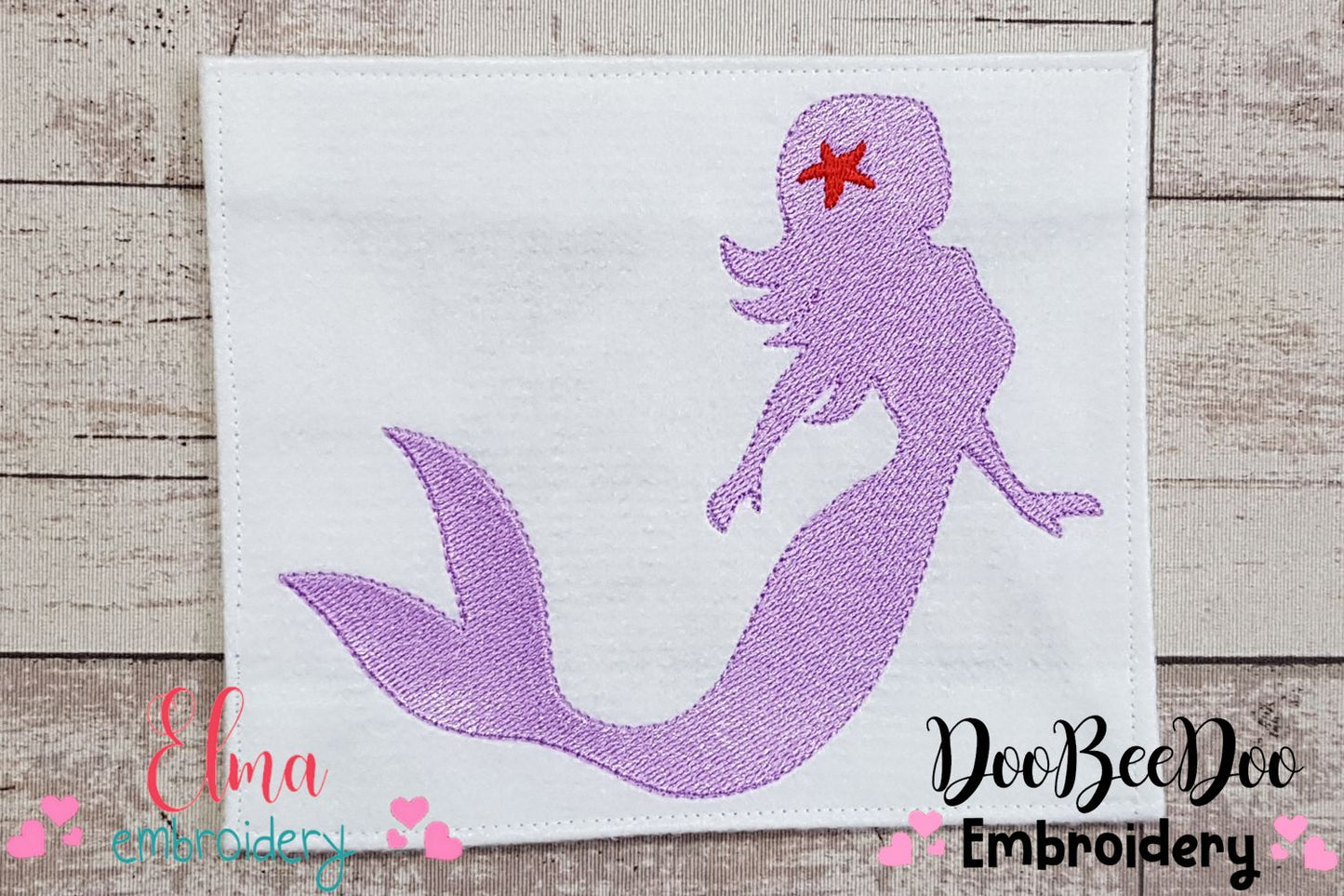 Mermaid Silhouette - Fill Stitch