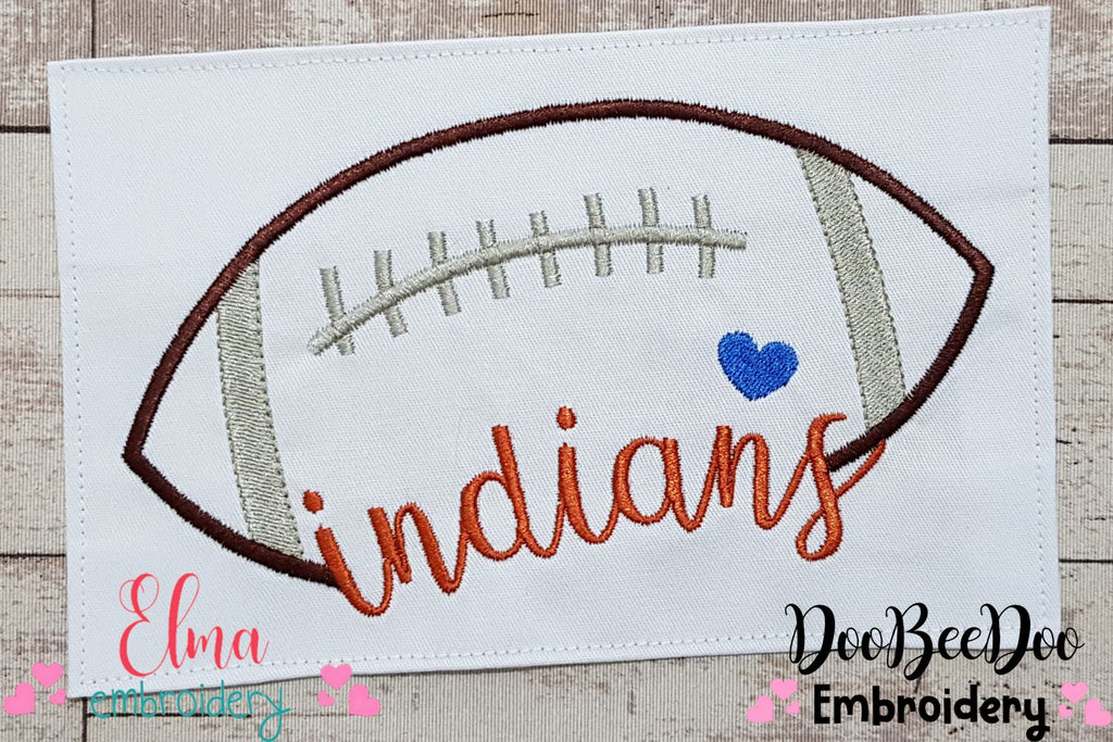 Football Indians Ball - Fill Stitch