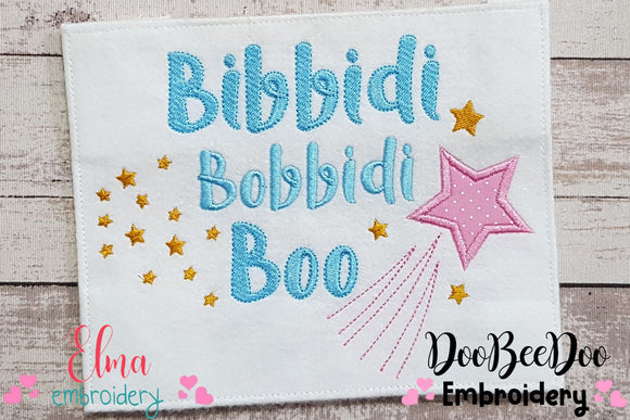 Bibbidi Bobbidi Boo - Fill Stitch Embroidery