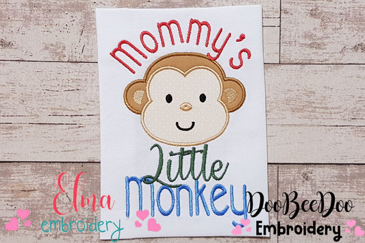 Mommy's Little Monkey - Applique