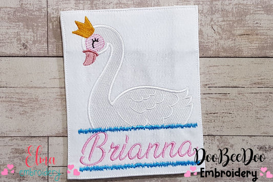 Split Princess Swan - Fill Stitch