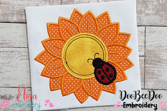 Sunflower and Ladybug - Applique