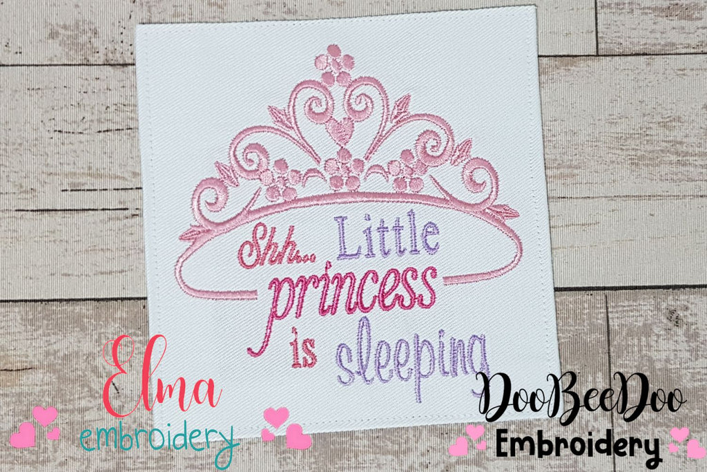 Shh... Little Princess is Sleeping - Fill Stitch